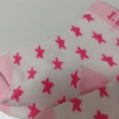【中古】赤ちゃん ベビー 靴下 3点 ピンクの画像