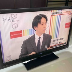 2009年製 SONY BRAVIA 液晶デジタルテレビ 40型 KDL-40F5 リモコン、取扱説明書付き