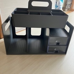 学習机やデスク上収納　コストコ　グレー　セット