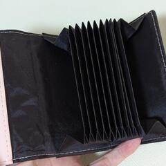 韓国風♪リーフチャーム レディース長財布 カードケース 2個セットの画像