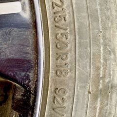 215/50R18　92V　５穴　アルミホイールセット