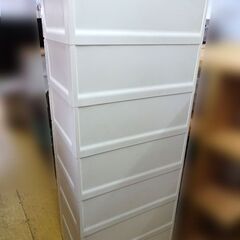 ■Fits' ■6段収納ケース 衣装ケース タンス チェスト ホワイト 家具 衣類収納 の画像