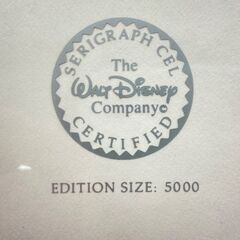 【レガストック江東店】ウォルト ディズニー 白雪姫と七人の小人たち 額入り セル画　フレーム付きの画像