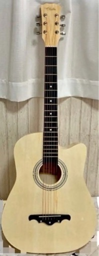 ミニギター(ライトベージュ、ウッド調)