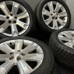 【DUNLOP WINTER MAXX SJ8+ 225/55R18】スタッドレス【三菱 デリカD:5 純正ホイール 18インチ 7J5HPCD114.3+38】21年製 バリ溝　(MTE332) クレジットカード QRコード決済可能