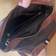 本革のリュックサックの画像