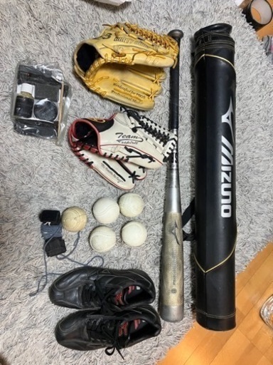 軟式野球用品まとめ処分