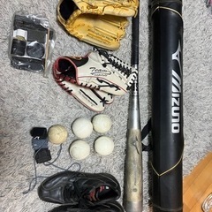 軟式野球用品まとめ処分