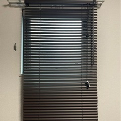 ブラインド　ニトリ　木目調　ブラウン　ダークブラウン　茶色　60cm