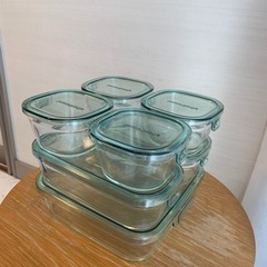 【耐熱ガラス保存容器】７点セット