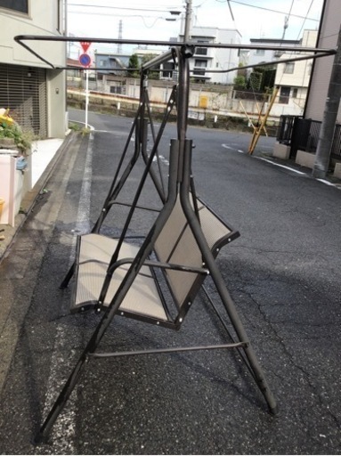 引渡済 中古　ガーデン　2人乗り　ブランコ　屋根無し