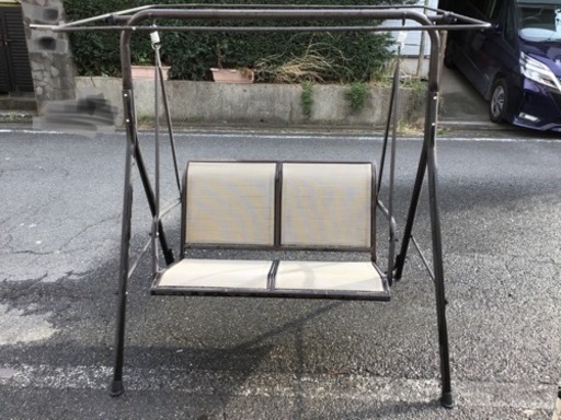 引渡済 中古　ガーデン　2人乗り　ブランコ　屋根無し