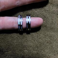 サージカルステンレスの指輪の画像
