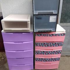 衣装ケース 五段2個 1段３個セット