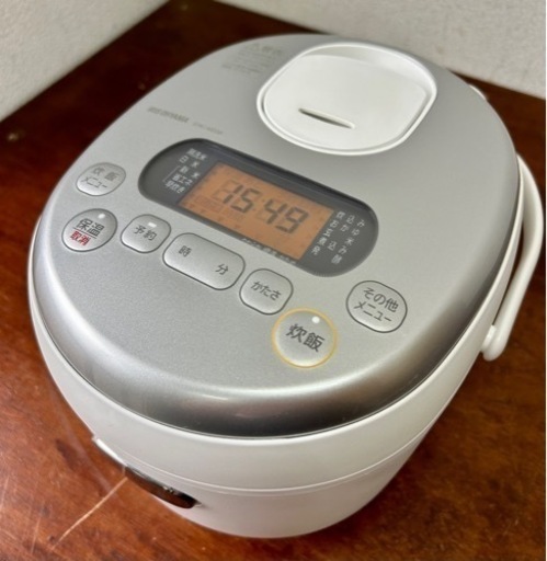 お引取り限定 美品 21年製 アイリスオーヤマ 米屋の旨み 3合 ジャー炊飯器 ERC-MD30-W