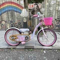 【3296】幼児車　プリンセス　18インチ　3,900円（防犯・税込）