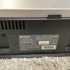 【リサイクルサービス八光】1999年製　SONY VHS ビデオデッキ　SLV-R300の画像