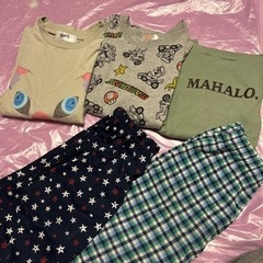 140 男の子　ロンTなど　ステテコ　セット　洋服　まとめ売り　鬼滅　マリオの画像