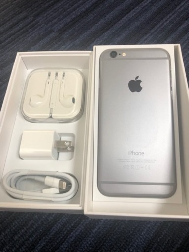 【中古品】美品iPhone6 16GB space gray