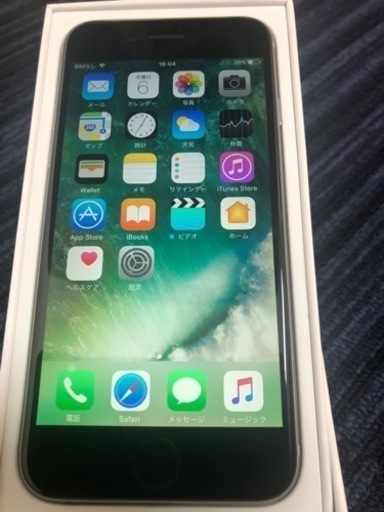 【中古品】美品iPhone6 16GB space gray