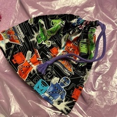 ハンドメイド　コップ袋　給食袋　特撮　トッキュウジャーの画像