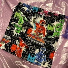 ハンドメイド　コップ袋　給食袋　特撮　トッキュウジャーの画像