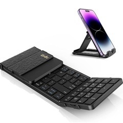 【新品未使用】bluetooth キーボード 折りたたみ ワイヤ...