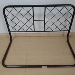 ベッドガード　ベッドフェンス　ニトリ　2個セット　ダークブラウンの画像