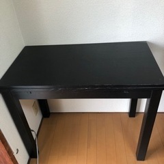 伸縮テーブル　IKEA 椅子付きの画像