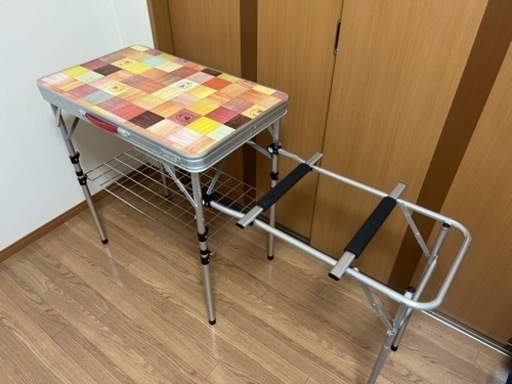 【美品】Coleman/コールマン/キャンプ/キッチンスタンドプラス