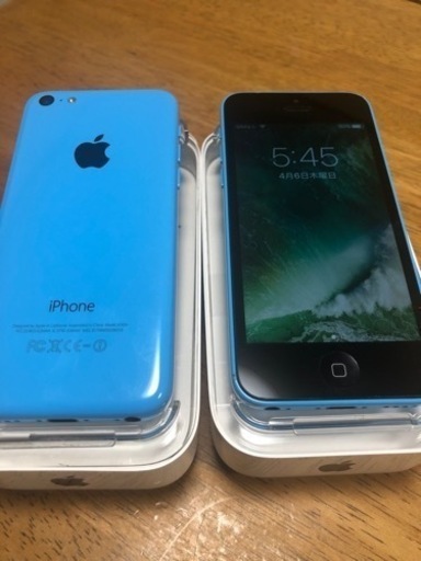 【中古品・美品】iPhone5c 16GB Blue  Softbank版　1台につき