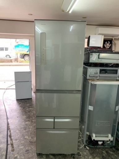 5km以内配送無料　保証付き　東芝 TOSHIBA GR-F43G(NU) [VEGETA(ベジータ) 5ドア冷蔵庫 右開きタイプ・426L ブライトシャンパン]
