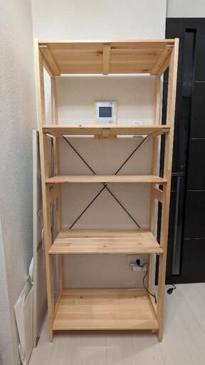 カインズ 木製ラック 5段