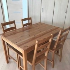 IKEA ダイニングテーブルチェア セット