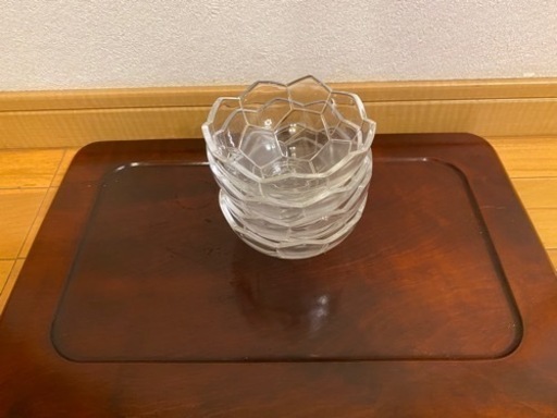 サッカー ガラス小鉢4個セット