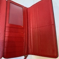 【値下げ】【美品】GUCCI グッチ 長財布 赤の画像