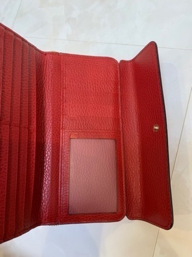 【値下げ】【美品】GUCCI グッチ 長財布 赤