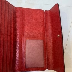【値下げ】【美品】GUCCI グッチ 長財布 赤の画像