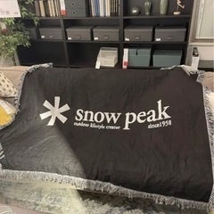 スノーピーク　大判ブランケット　キャンプアウトドア用品の画像