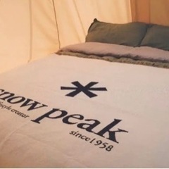 スノーピーク　大判ブランケット　キャンプアウトドア用品の画像