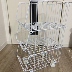 かご　3段の画像