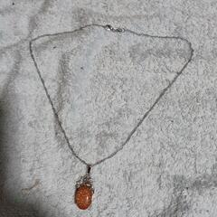 ▼j→→→m10-9  ゴールドストーンラウンドデザインペンダントネックレスの画像