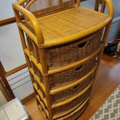 竹家具　引き出しの画像