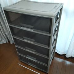 ■1500⇒1000⇒800円！■美品！ナカバヤシ5段式収納BOX■キャスター付き■移動も楽です■石橋阪大前■取説付きの画像