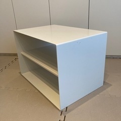 オープンラック　白　スチールの画像