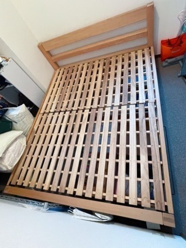 無印クイーンサイズベッドフレーム＆ベッド下収納