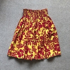 フラダンス用パウスカート3枚&フラ模様生地の画像