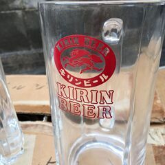 更にお値下げ【昭和平成レトロ】KIRIN BEER ビールジョッキ 未使用品 12個 大生と中生 業務用の画像