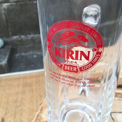 更にお値下げ【昭和平成レトロ】KIRIN BEER ビールジョッキ 未使用品 12個 大生と中生 業務用の画像