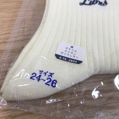 2304-218 ライオンズ 靴下 24~26cm 未使用品の画像